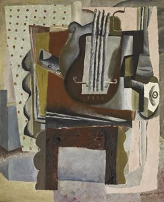 Stillleben mit Guitarre und Klarinette, 1933