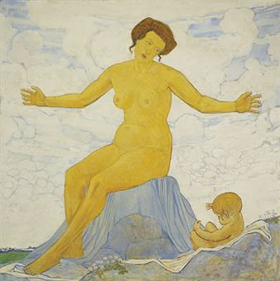 Mère et enfant, um 1917