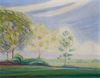Traumlandschaft mit Baumgruppe