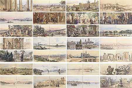 Vues de Malte, Italie, France, Bulgarie, Roumanie et Turquie
