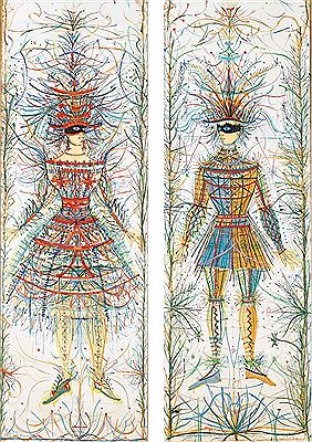 Homme costume. Femme costume