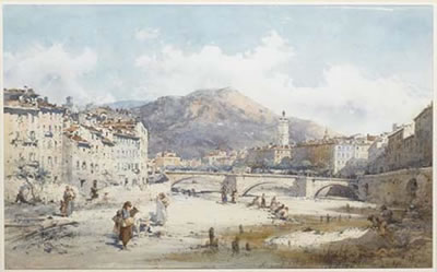 Les lavandières du Paillon à Nice, avec le Pont-Vieux en arrière plan by Emmanuel Costa - Auction record, sale price, and art valuation. Compare with similar artists and explore comparable artworks.