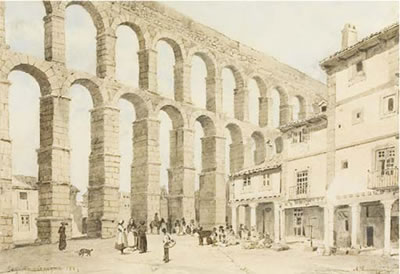 Scène de marché devant l'aqueduc de Ségovie en Espagne by Giovanni Lavezzari - Auction record, sale price, and art valuation. Compare with similar artists and explore comparable artworks.