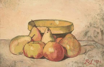 Nature morte aux pommes et poires by Louis George Eleonor Roy - Auction record, sale price, and art valuation. Compare with similar artists and explore comparable artworks.