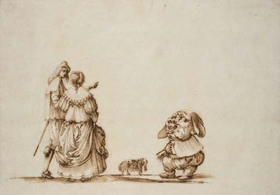 Un couple marchant avec un chien, un nain devant eux by Baccio del Bianco - Auction record, sale price, and art valuation. Compare with similar artists and explore comparable artworks.