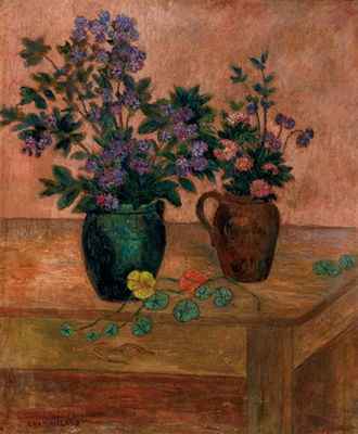 Nature morte aux deux bouquets de fleurs by Ernest Ponthier Chamaillard - Auction record, sale price, and art valuation. Compare with similar artists and explore comparable artworks.