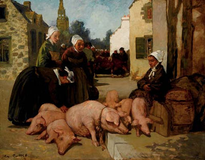 Le marché aux cochons