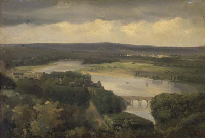 Vue d'un pont près de Paris