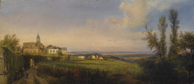 Vue de l'église de Mareil-Marly