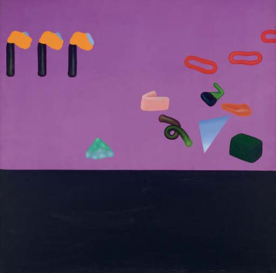 Fond mauve et noir