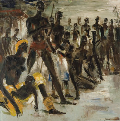 Sample artwork by Paul Daxhelet (1905 - 1993), known for painting, engraving, drawing - View similar artists and auction records