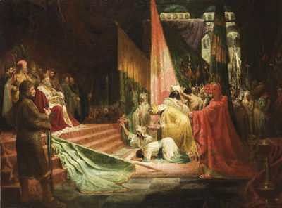 Soumission à Charlemagne by Emile Baes - Auction record, sale price, and art valuation. Compare with similar artists and explore comparable artworks.