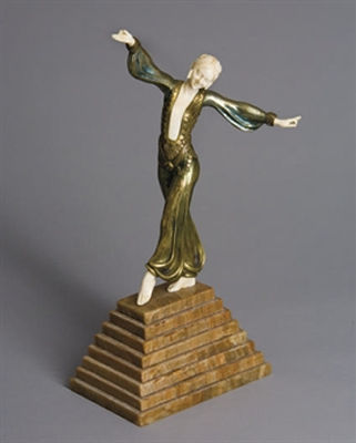 STATUETTE CHRYSELEPHANTINE, VERS 1920 by Samuel Lipchytz - Auction record, sale price, and art valuation. Compare with similar artists and explore comparable artworks.