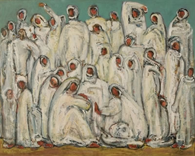 Prières by Salah Taher - Auction record, sale price, and art valuation. Compare with similar artists and explore comparable artworks.