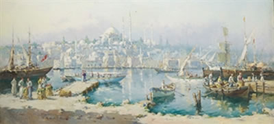 Vue d'Istanbul by Gilbert Gaillant - Auction record, sale price, and art valuation. Compare with similar artists and explore comparable artworks.