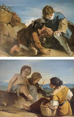 Enfants jouant aux osselets ; et Deux paysannes et un enfant jouant dans un paysage by Francesco Salvator Fontebasso - Auction record, sale price, and art valuation. Compare with similar artists and explore comparable artworks.