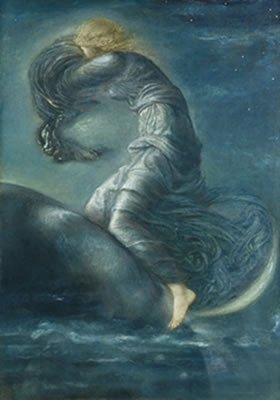 Luna by Edward Coley Burne-Jones - Auction record, sale price, and art valuation. Compare with similar artists and explore comparable artworks.