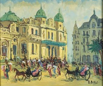 Monte Carlo à la belle époque by Emmanuel Bellini - Auction record, sale price, and art valuation. Compare with similar artists and explore comparable artworks.