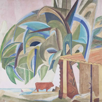 Paysage à l'étable