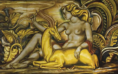Diane au Repos' ou 'Femme à la Gazelle