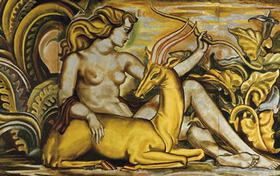 "Diane au Repos' ou 'Femme à la Gazelle" by René Buthaud - Auction record, sale price, and art valuation. Compare with similar artists and explore comparable artworks.
