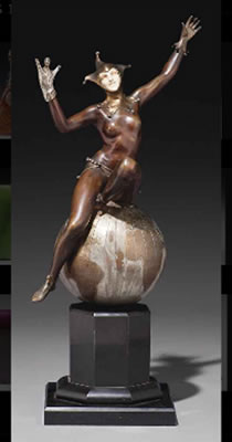 Bouffon perché sur un globe by Maurice Guiraud-Riviere - Auction record, sale price, and art valuation. Compare with similar artists and explore comparable artworks.