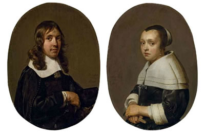 Portrait de Jacob Van Vaerle et Portrait d'Elizabeth Van Vaerle