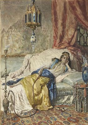 La fumeuse de narguilé