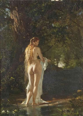 La baigneuse en forêt