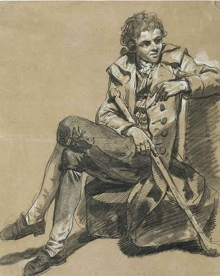 Un homme assis tenant un gourdin by Francois L Joseph Watteau de Lille - Auction record, sale price, and art valuation. Compare with similar artists and explore comparable artworks.