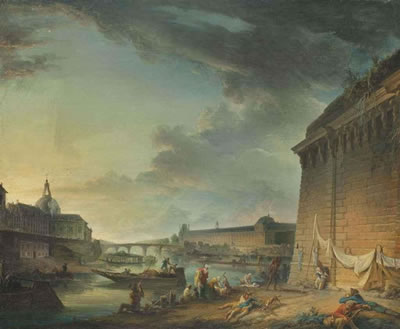Vue de la Seine et du Louvre, prise depuis le Vert Galant, sous le Pont Neuf by Elias Martin - Auction record, sale price, and art valuation. Compare with similar artists and explore comparable artworks.