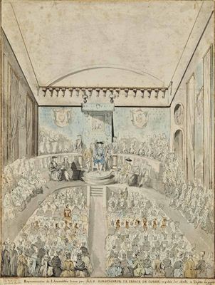 L'assemblée du Prince de Condé au Palais des Etats de Dijon