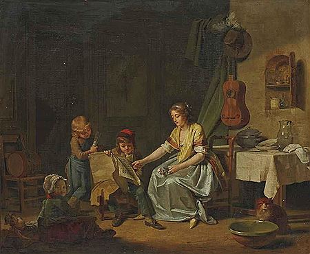 Sample artwork by Martin Drolling (1752 - 1817), known for portrait and genre painting, porcelain factory design and decoration - View similar artists and auction records