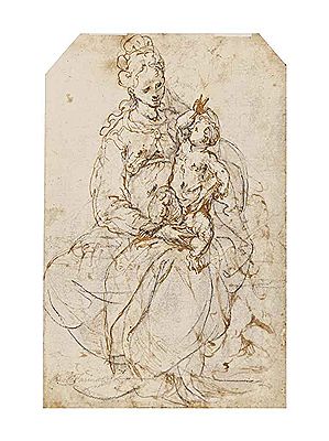 VIERGE À L'ENFANT AVEC SAINT JEAN-BAPTISTE (RECTO); VIERGE À L'ENFANT (VERSO)