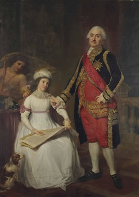 Portrait du maréchal Jourda de Vaux et de sa fille