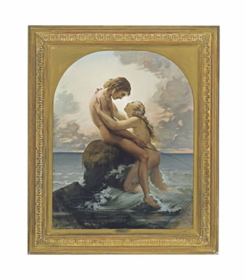 Le Pêcheur et la nymphe by Henri Rudolph Lehmann - Auction record, sale price, and art valuation. Compare with similar artists and explore comparable artworks.