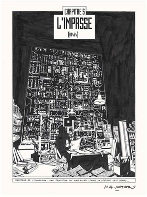 Sample artwork by Marc Antoine Mathieu (Born 1959), known for comics - View similar artists and auction records