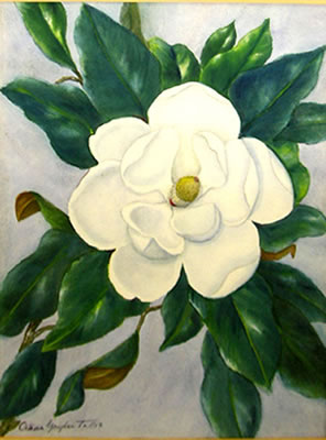 Still Life with Magnolia by Octavia Tullis - Auction record, sale price, and art valuation. Compare with similar artists and explore comparable artworks.