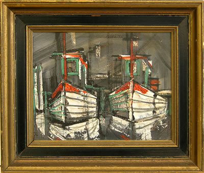 "Shrimp Boats at the Dock"