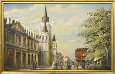 "Street Scene on Jackson Square"