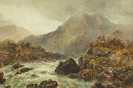 "Highlands Landscape With a Mountain Brook"