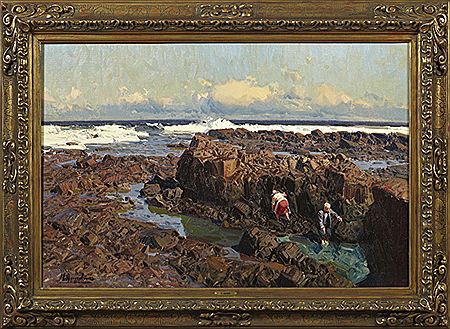 "Marina y Rocas, Gijon, Asturias," 1987