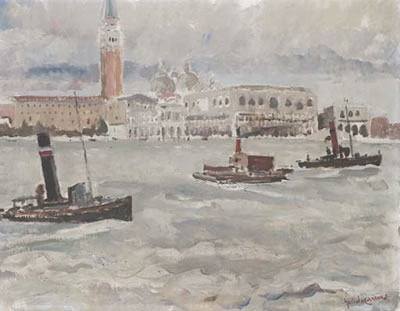 Sample artwork by Guido Carrer (1902 - 1984), known for painting - View similar artists and auction records