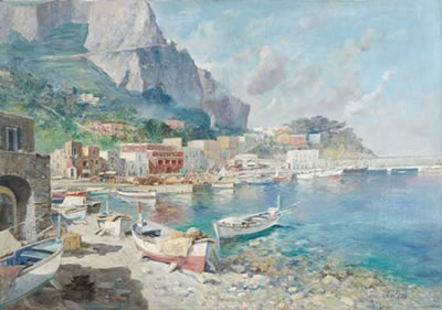 Sample artwork by Valentino White (1909 - 1985), known for painting - View similar artists and auction records