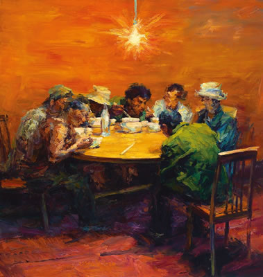 Dinner in the evening