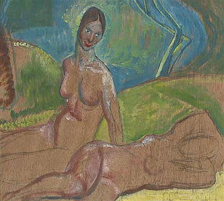 Nudes in a landscape