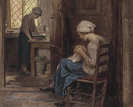 Domestic chores by Arthur Winter Shaw - Auction record, sale price, and art valuation. Compare with similar artists and explore comparable artworks.