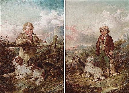 Pair: A rest at the fence; and The day's bag