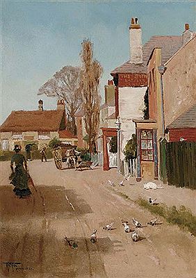 Sample artwork by Henry Charles Fox (1855 - 1929), known for rural landscapes - View similar artists and auction records