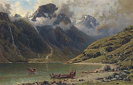 Naero Fjord by Henry Enfield - Auction record, sale price, and art valuation. Compare with similar artists and explore comparable artworks.